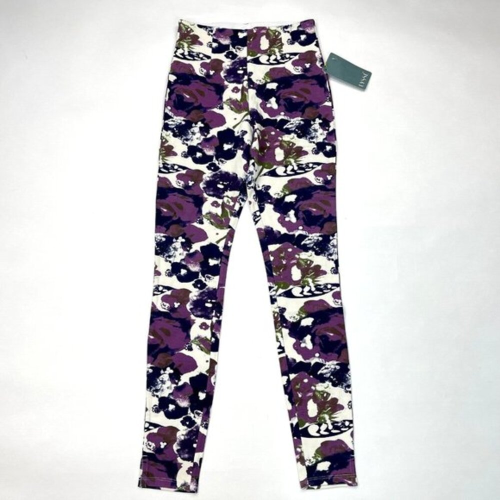 LYSSE 1306 Tummy Control Purple Floral Leggings Women S NWT High Rise Stretch